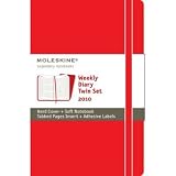 small size version 2010 calendar RED Twin Set PLANNER Notebook Moleskine 12 month weekly diary book journal *Clearance*