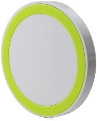 Geerkercity® Small Qi Enabled Wireless Charger Inductive Charging Pad Station for All Qi Standard Compatible Devices Including Nokia, Google, Nexus, LG, HTC Smartphones and iPhone 5s 4s 6 6Plus Samsung Galaxy S5 S4 S3 NOTE 2 NOTE 3 NOTE 4 with Receivers (AC Adapter Excluded. Micro USB Cable Included) (Green)