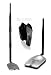 Alfa Awus051nh 500mw High Gain 802.11a/b/g/n High Power Wireless Usb A / B / G / N Wireless Wifi Network Adapter With A 5dbi And 9dbi Rubber Antenna And Suction Cup / Clip Window Mount - High Speed Up To 300 Mbps - With Hot Swap Support