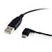 StarTech 6 feet Micro USB Cable - A to Lefeet Angle Micro B