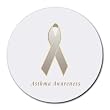 Asthma Awareness Ribbon Round Mouse Pad