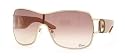 CHRISTIAN DIOR PRECOLL 1/S KAREQ GOLD BROWN GRADIENT METAL SHIELD SUNGLASSES