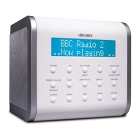 Bush DABCR06CDWHT DAB CD Clock Radio