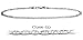 10 K White Gold Flat Gucci Style 10 Inch Anklet