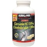 Kirkland Signature Glucosamine HCI 1500mg Chondroitin Sulfate 1200mg 220 Tablets / New Increased Count