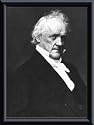 Art Poster Metal Framed Print - President James Buchanan - Artist: National Archive- Poster Size: 10 X 8