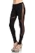 Love Melrose Womens Full Length Fashion Mesh Insert Illusion Leggings