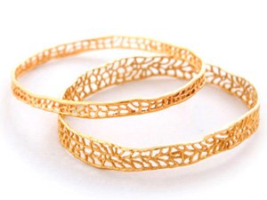 Click here to buy Gold Vermeil Coral Bangle by Catherine Weitzman.