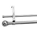 Double Curtain Rod - Pewter (5/8")