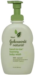 Johnson's Baby Natural Head-to-toe Wash, 9-ounce (Pack of 3)