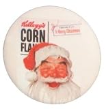 31c7gs3huxL. SL160  Kelloggs Merry Christmas Corn Flakes Cereal Button KB1963