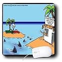 Londons Times Funny Society Cartoons - Danger Island - Mouse Pads