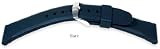 Italian Rubber Watch Strap - Panerai Style Black - 24MM