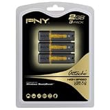 PNY P-FD2GBX3ATT2-MF 2GB Attache II USB 2.0 Flash Drive Special Value (3-Pack)