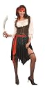 Caribbean Pirate Lady Fancy Dress Costume One Size