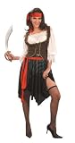 Caribbean Pirate Lady Fancy Dress Costume One Size