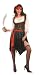 Caribbean Pirate Lady Fancy Dress Costume One Size