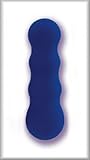 Dream Blue Ripple Whisper Quiet Multi-Speed 5 1/2 Inch Rubber-Cote Massager