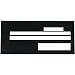 Regular Black Plastic. For use with a standard sized check. Provides (3) 1/4" wide openings for date, payee, and written dollar mount and (1) 1/2" wide opening in bottom right corner for signature.