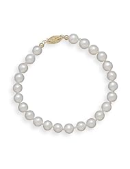 8" 5.5-6mm Cultured Freshwater Pearl Bracelet