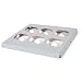 Southern Champion Tray 10013 Clay Coated Kraft Paperboard 6-ct Cupcake Insert, 9-7/8" Length x 9-7/8" Width x 7/8" Height (Case of 200)