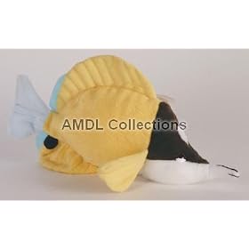 Wildlife Domestic Animals : Longnose Butterfly Tropical Aquarium Fish 9 Plush Stuffed Animal Toy by Wildlife Domestic Animals