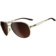 Oakley Caveat Women's Lifestyle Designer Sunglasses - Polished Gold/Dark Brown Gradient