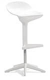 Zuo Modern Furniture Design Dane Barstool White Chrome 300054