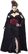 Curse of Mayhem Mansion Countess of Mayhem Costume Dress Wow Includes Cool Cape Too! (shoes, fishnet