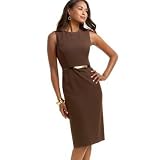 Anne Klein Sleeveless Crepe Belted Dress at Anne Klein