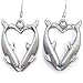 Earth Spirit Earrings - Dolphin Heart - Earth