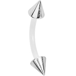 Steel Cone Bioplast Belly Ring