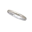 14K White Gold Tiger Stripe Engraved Bangle Bracelet - 7 inches