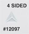 4-sided Opaque White Blank Dice