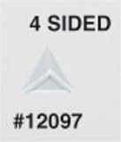 4-sided Opaque White Blank Dice