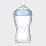 Nuby Natural Touch NT67015 Polypropylene Feeding Bottle 330 ml White / Blue Ring