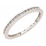 1/4 Carat T.W. Round Cut Diamond Women's Wedding Ring 14K White Gold - Size 7