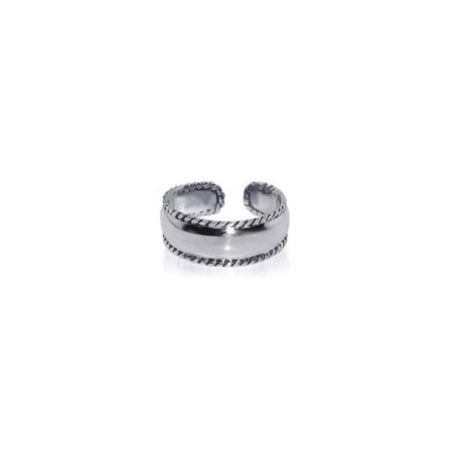 925 Sterling Silver 7mm Braided Toerings