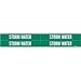 Brady 7275-4, 79876 Self-Sticking Vinyl Pipe Marker, (Pack of 50 Cards)