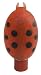 Doc Johnson Love Bug Tickler Ladybug Vibrator, Red/Black