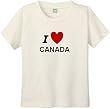 I LOVE CANADA - BigBoyMusic Youth Designs - White T-shirt