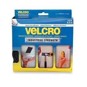 Velcro 90198 - Industrial Strength Sticky-Back Hook and Loop Fasteners, 2 x 15 ft. Roll, White