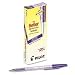 Ballpoint Pen,Stick,Fine Pt,0.5mm,Ribbed Grip,Oil-Based,Purple Ink/Barrel,Rflbl PIL39...