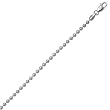 3mm Pallini Chain Rhodium Plated 24"