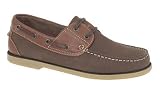 Boat Shoes New Mens Navy Brown Leather Deck Shoes