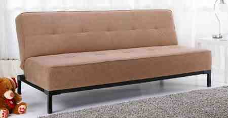 NEW LUXURY FABRIC BLACK 3 SEATER SOFA BED 35N3S