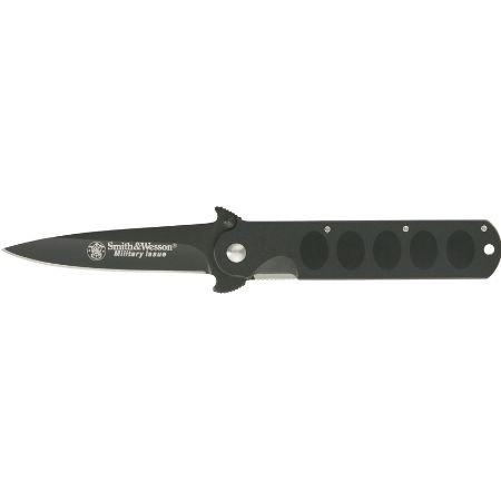 Smith & Wesson SWMI Military Issue Spear Point Knife, Black Smith & Wesson SWMI Military Issue Spear Point Knife, Black