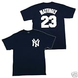 DON MATTINGLY New York Yankees (100% Cotton) ADULT T-SHIRT with Name & Number