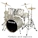 Accent LC425GL CS Custom Glitter 5pc Drum Set Silver Glitter Silver Glitter