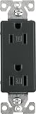 Cooper Wiring Devices 9505TRSG Aspire Tamper Resistant Duplex Receptacle, Silver Granite